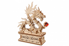 Wood Dragon on an ornate box with a red ball