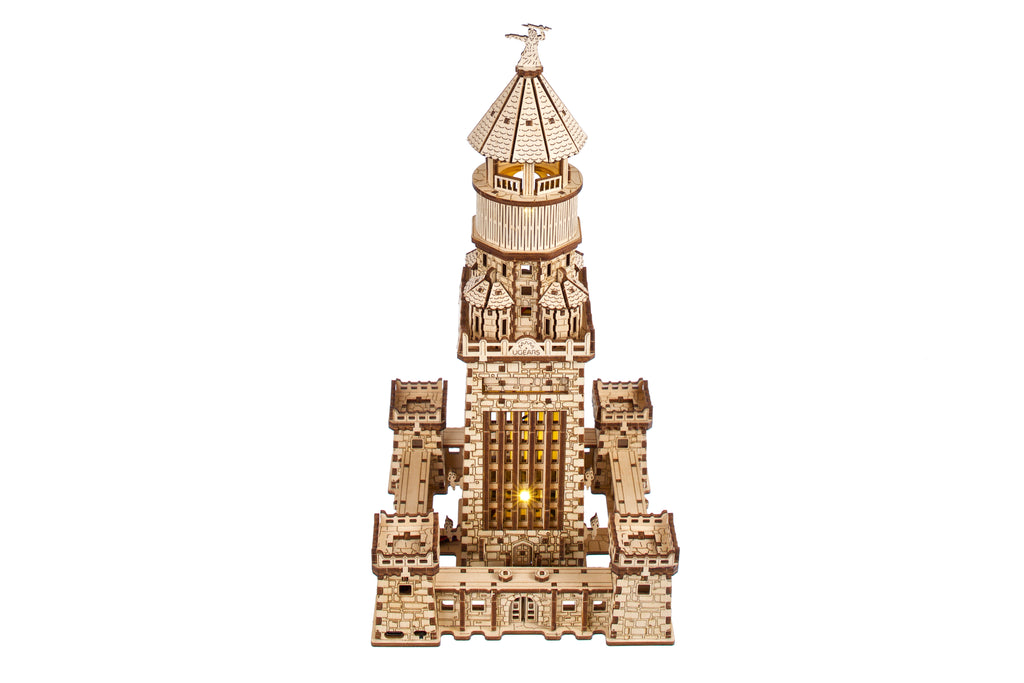 Wooden Lighthouse of Alexandria with illuminated top