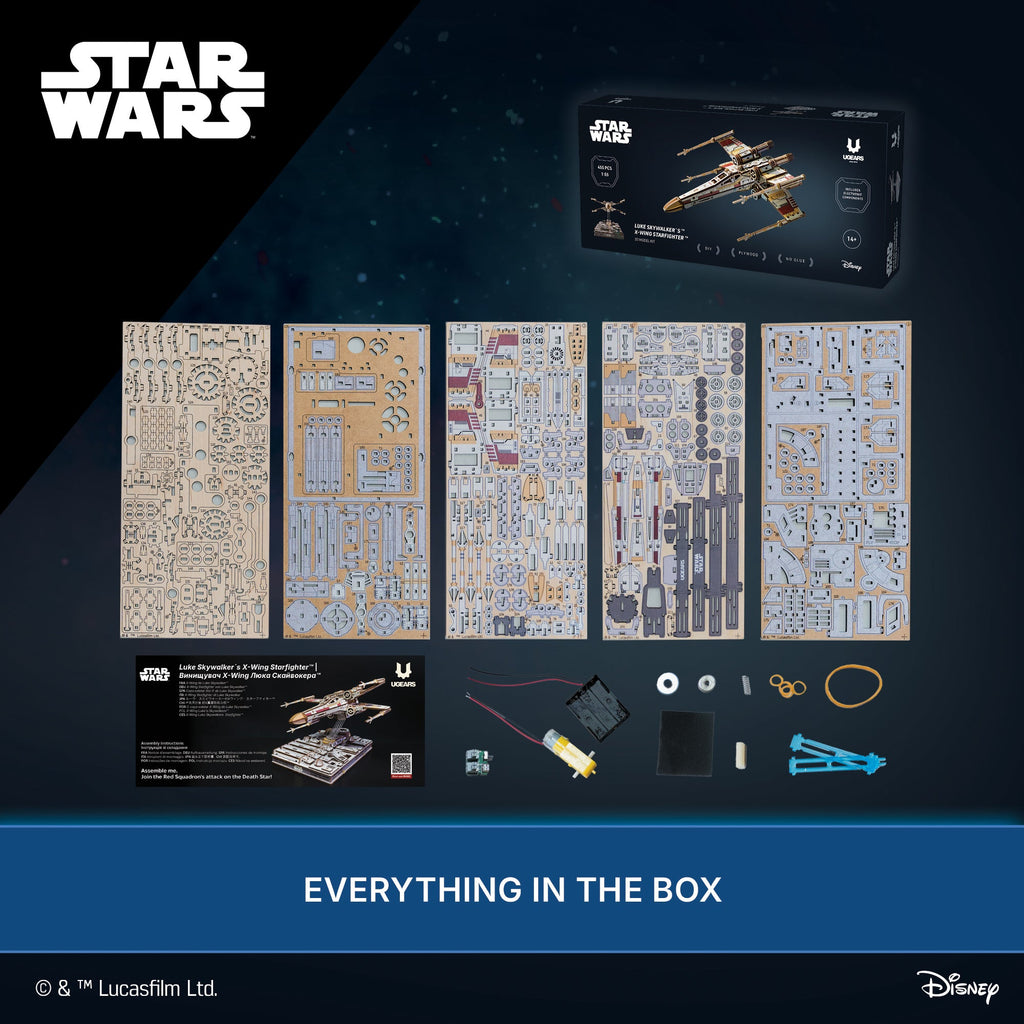 X-Wing Starfighter von Luke Skywalker™ – Inhalt der Box