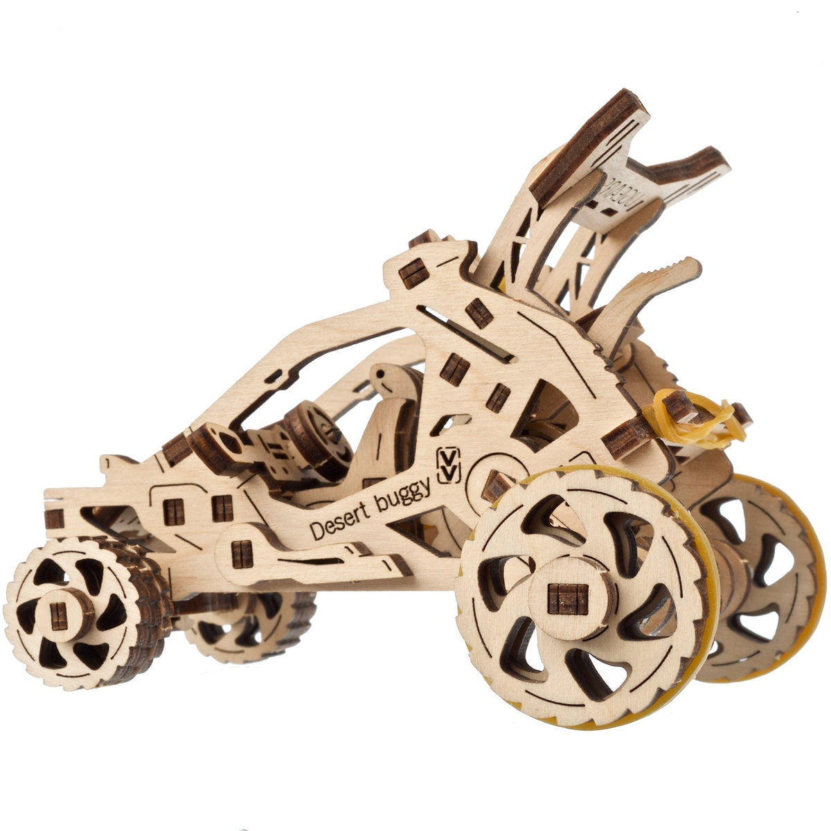 Desert-Buggy aus Holz mit großen Rädern