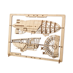 Zeppelin 2,5D-Holzpuzzle im Rahmen