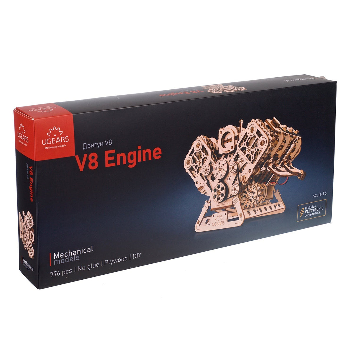 V8-Motor – Verpackung
