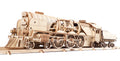 UGEARS V-Express Dampflokomotive mit Tender Holzbausatz