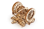 Wooden differential gear with two wheels, STEM Lab model