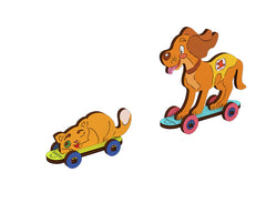 UGEARS Hund & Katze zum Bemalen