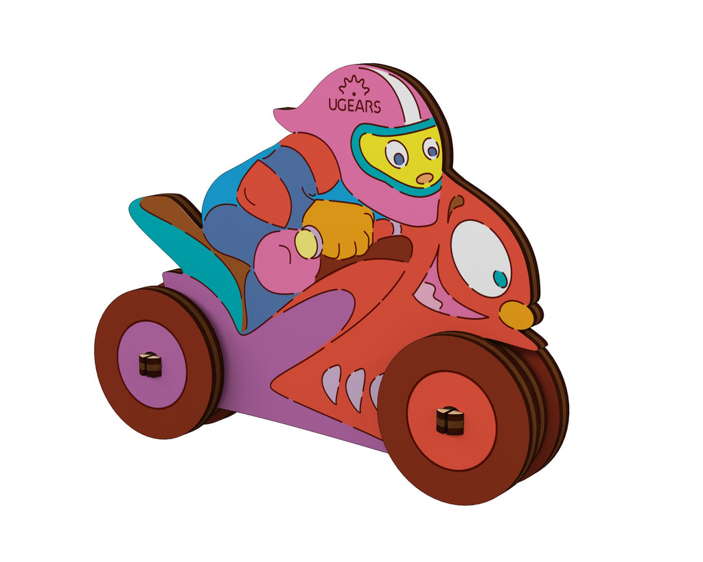 UGEARS Motorradfahrer zum Bemalen
