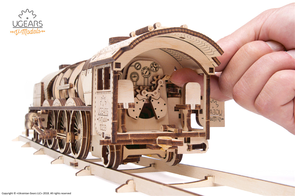 V-Express Dampflokomotive mit Tender