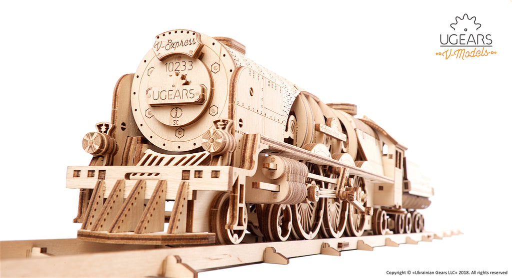 V-Express Dampflokomotive mit Tender