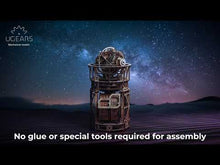 Loading and playing videos in the gallery viewer,Tourbillon-Tischuhr Sternengucker
